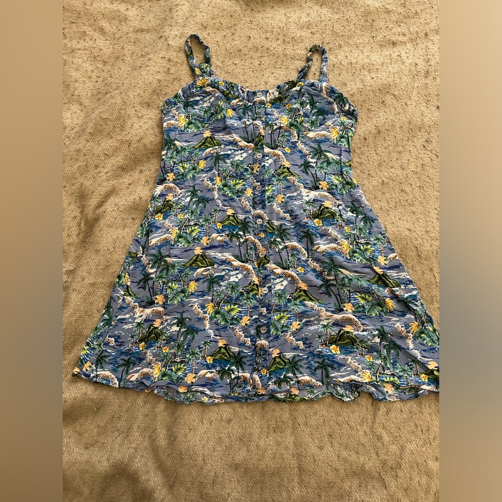 Tropical print dress, tiki, Wild Fable 🌴